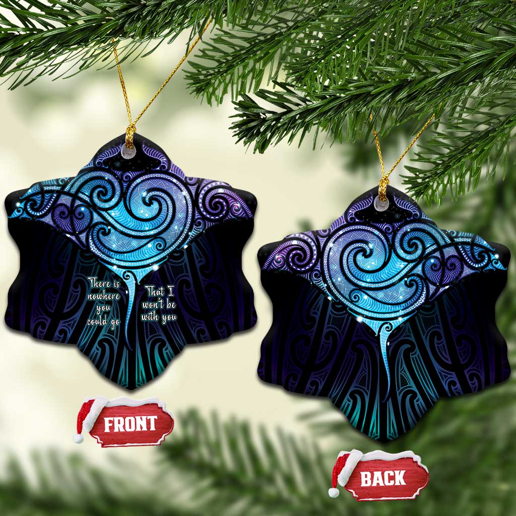 Aotearoa Maori Te Whai Rahi Ceramic Ornament Tala - Nowhere You Could Go That I Won't Be With You - Aussie Hoodie