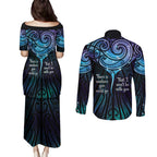 Aotearoa Maori Te Whai Rahi Couples Matching Puletasi and Long Sleeve Button Shirt Tala - Nowhere You Could Go That I Won't Be With You - Aussie Hoodie