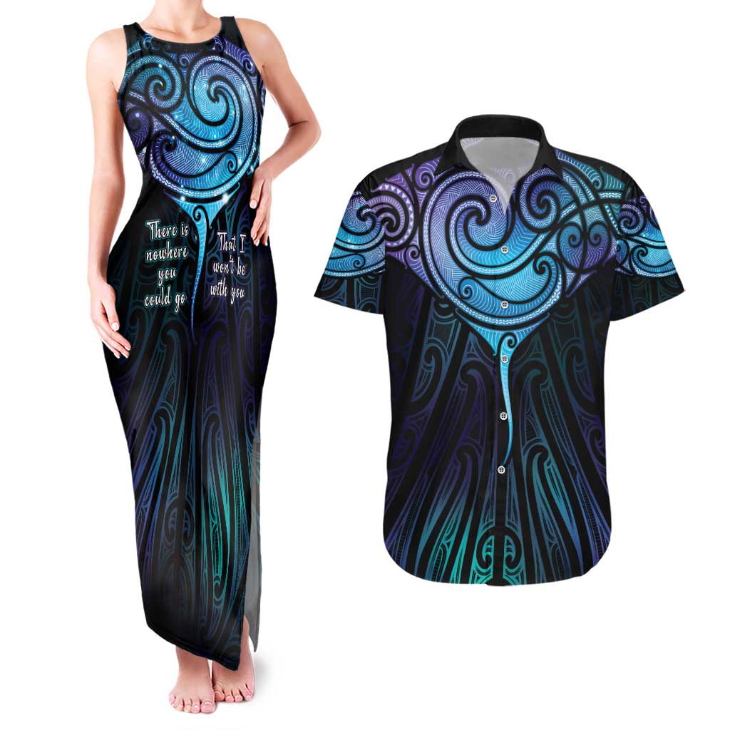 Aotearoa Maori Te Whai Rahi Couples Matching Tank Maxi Dress and Hawaiian Shirt Tala - Nowhere You Could Go That I Won't Be With You - Aussie Hoodie