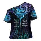 Aotearoa Maori Te Whai Rahi Cross Shoulder Shirt Tala - Nowhere You Could Go That I Won't Be With You - Aussie Hoodie