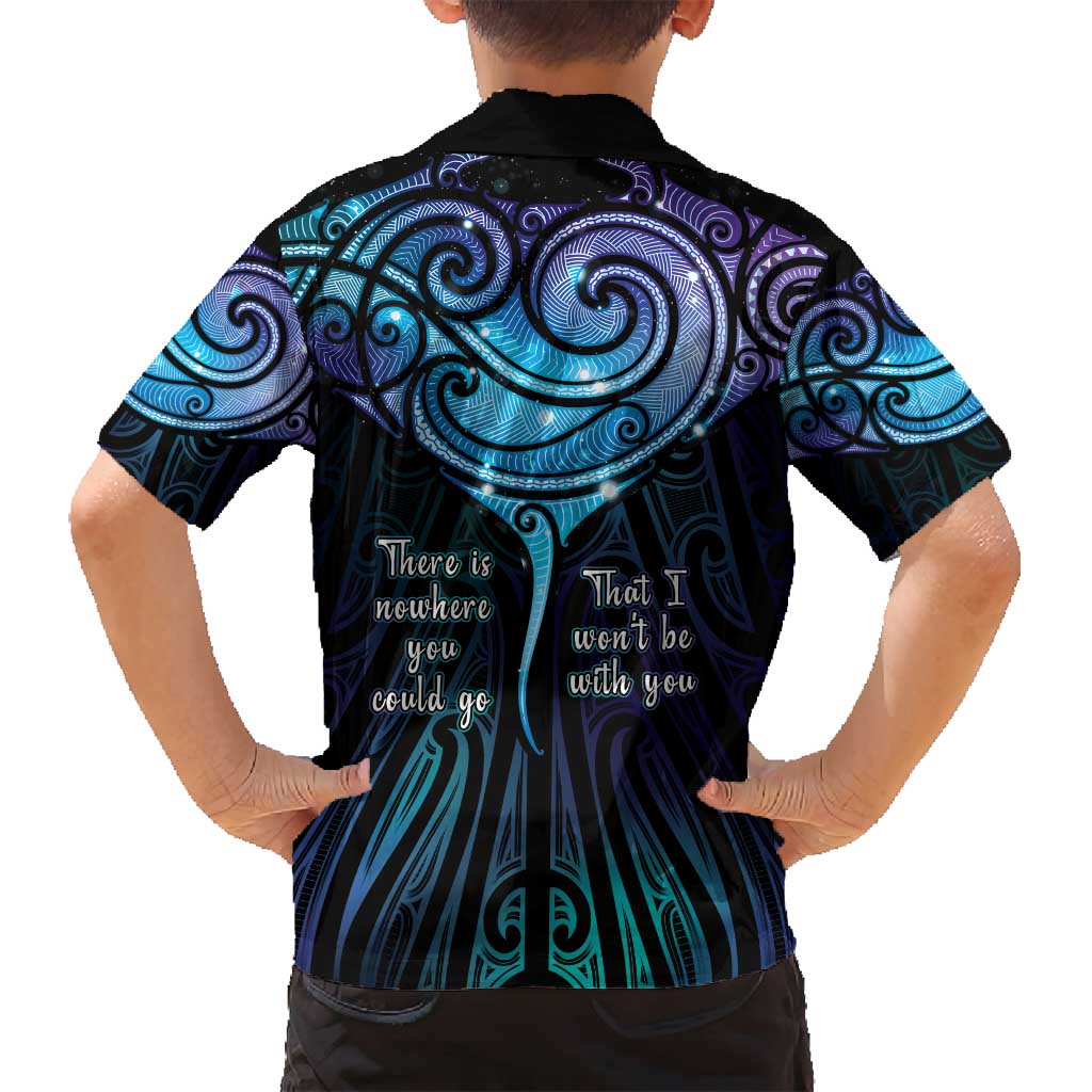 Aotearoa Maori Te Whai Rahi Family Matching Long Sleeve Bodycon Dress and Hawaiian Shirt Tala - Nowhere You Could Go That I Won't Be With You - Aussie Hoodie