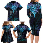 Aotearoa Maori Te Whai Rahi Family Matching Long Sleeve Bodycon Dress and Hawaiian Shirt Tala - Nowhere You Could Go That I Won't Be With You - Aussie Hoodie