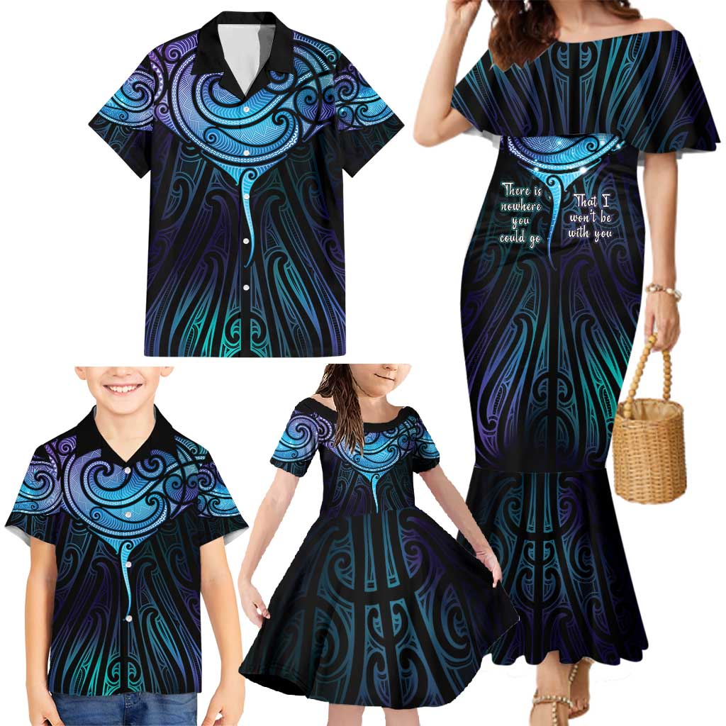Aotearoa Maori Te Whai Rahi Family Matching Mermaid Dress and Hawaiian Shirt Tala - Nowhere You Could Go That I Won't Be With You - Aussie Hoodie