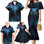 Aotearoa Maori Te Whai Rahi Family Matching Mermaid Dress and Hawaiian Shirt Tala - Nowhere You Could Go That I Won't Be With You - Aussie Hoodie