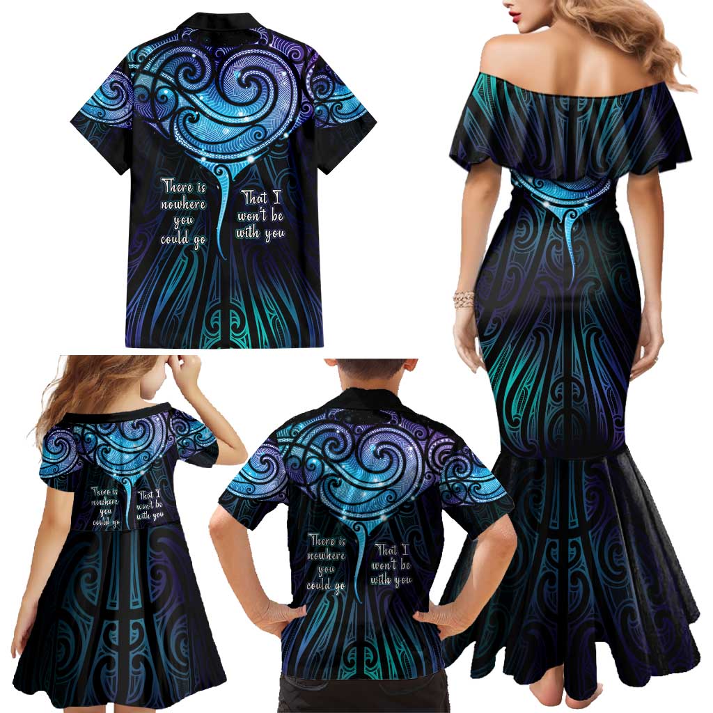 Aotearoa Maori Te Whai Rahi Family Matching Mermaid Dress and Hawaiian Shirt Tala - Nowhere You Could Go That I Won't Be With You - Aussie Hoodie