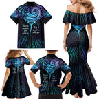 Aotearoa Maori Te Whai Rahi Family Matching Mermaid Dress and Hawaiian Shirt Tala - Nowhere You Could Go That I Won't Be With You - Aussie Hoodie
