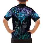 Aotearoa Maori Te Whai Rahi Family Matching Off The Shoulder Long Sleeve Dress and Hawaiian Shirt Tala - Nowhere You Could Go That I Won't Be With You - Aussie Hoodie
