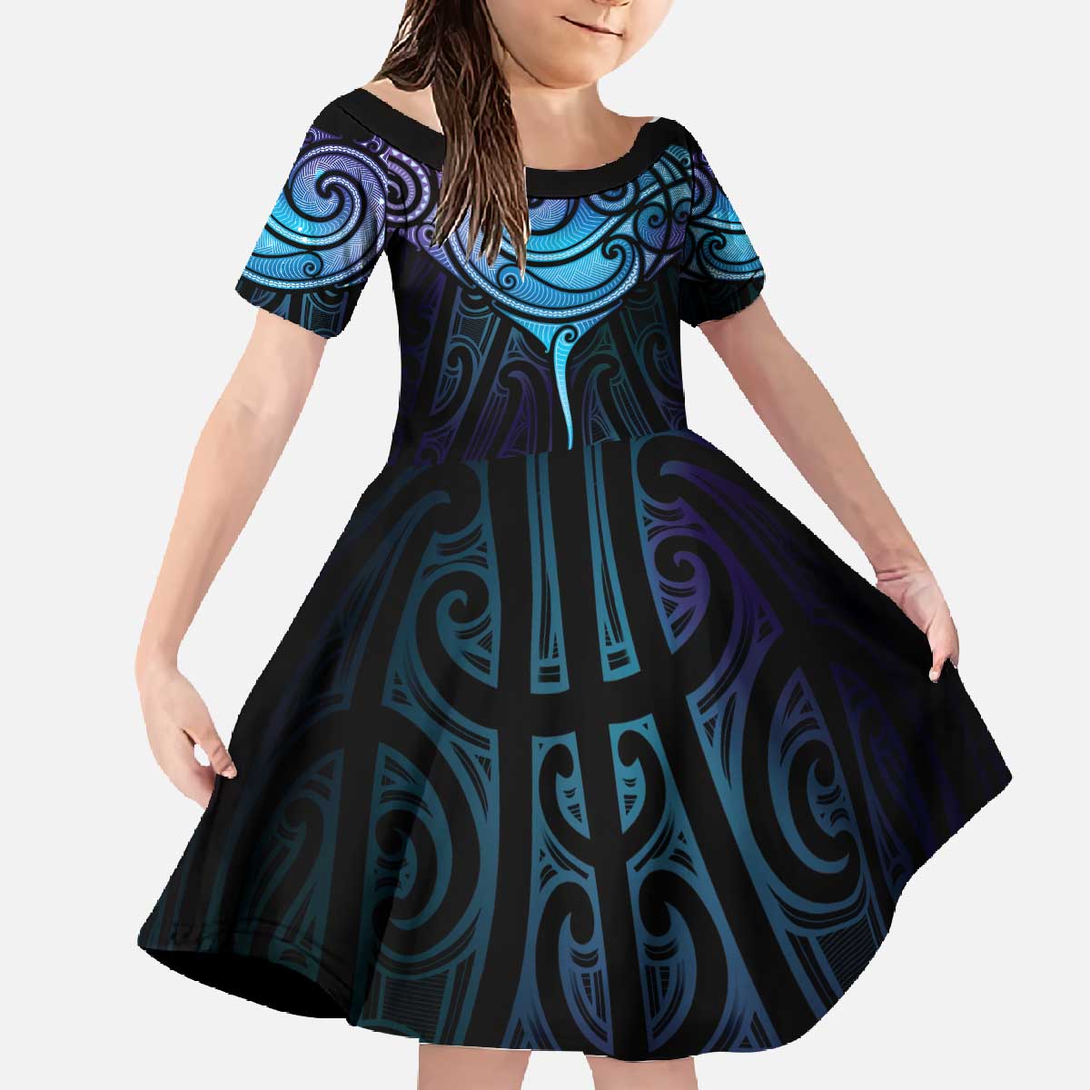 Aotearoa Maori Te Whai Rahi Family Matching Off The Shoulder Long Sleeve Dress and Hawaiian Shirt Tala - Nowhere You Could Go That I Won't Be With You - Aussie Hoodie