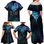 Aotearoa Maori Te Whai Rahi Family Matching Off Shoulder Maxi Dress and Hawaiian Shirt Tala - Nowhere You Could Go That I Won't Be With You - Aussie Hoodie