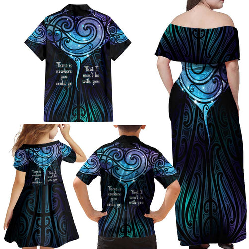 Aotearoa Maori Te Whai Rahi Family Matching Off Shoulder Maxi Dress and Hawaiian Shirt Tala - Nowhere You Could Go That I Won't Be With You - Aussie Hoodie