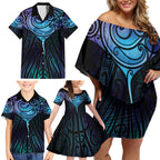 Aotearoa Maori Te Whai Rahi Family Matching Off Shoulder Short Dress and Hawaiian Shirt Tala - Nowhere You Could Go That I Won't Be With You - Aussie Hoodie