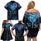 Aotearoa Maori Te Whai Rahi Family Matching Off Shoulder Short Dress and Hawaiian Shirt Tala - Nowhere You Could Go That I Won't Be With You - Aussie Hoodie