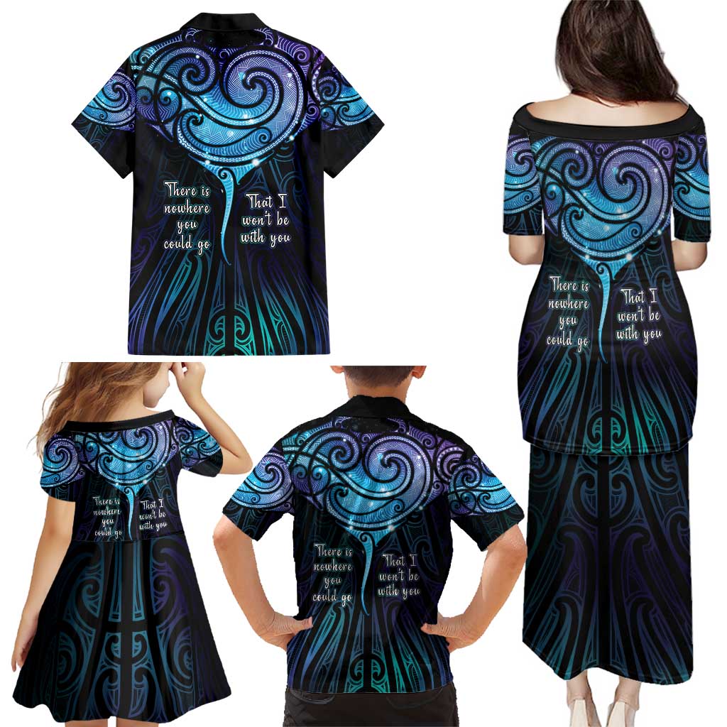 Aotearoa Maori Te Whai Rahi Family Matching Puletasi and Hawaiian Shirt Tala - Nowhere You Could Go That I Won't Be With You - Aussie Hoodie