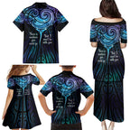 Aotearoa Maori Te Whai Rahi Family Matching Puletasi and Hawaiian Shirt Tala - Nowhere You Could Go That I Won't Be With You - Aussie Hoodie