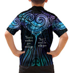 Aotearoa Maori Te Whai Rahi Family Matching Short Sleeve Bodycon Dress and Hawaiian Shirt Tala - Nowhere You Could Go That I Won't Be With You - Aussie Hoodie