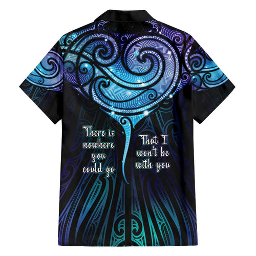Aotearoa Maori Te Whai Rahi Family Matching Short Sleeve Bodycon Dress and Hawaiian Shirt Tala - Nowhere You Could Go That I Won't Be With You - Aussie Hoodie