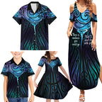 Aotearoa Maori Te Whai Rahi Family Matching Summer Maxi Dress and Hawaiian Shirt Tala - Nowhere You Could Go That I Won't Be With You - Aussie Hoodie