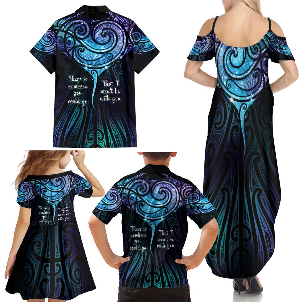 Aotearoa Maori Te Whai Rahi Family Matching Summer Maxi Dress and Hawaiian Shirt Tala - Nowhere You Could Go That I Won't Be With You - Aussie Hoodie