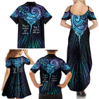 Aotearoa Maori Te Whai Rahi Family Matching Summer Maxi Dress and Hawaiian Shirt Tala - Nowhere You Could Go That I Won't Be With You - Aussie Hoodie