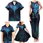 Aotearoa Maori Te Whai Rahi Family Matching Tank Maxi Dress and Hawaiian Shirt Tala - Nowhere You Could Go That I Won't Be With You - Aussie Hoodie