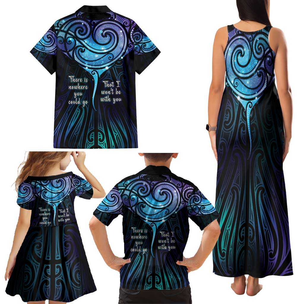 Aotearoa Maori Te Whai Rahi Family Matching Tank Maxi Dress and Hawaiian Shirt Tala - Nowhere You Could Go That I Won't Be With You - Aussie Hoodie