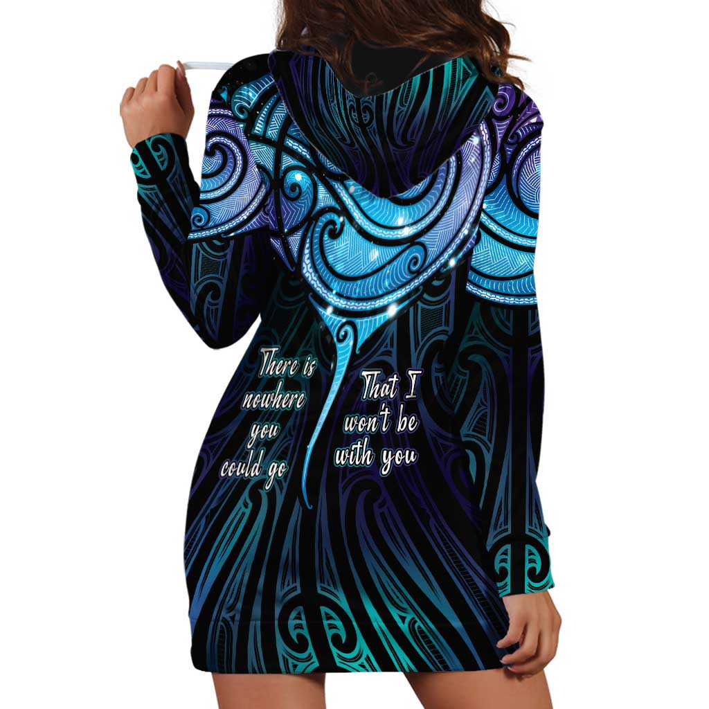 Aotearoa Maori Te Whai Rahi Hoodie Dress Tala - Nowhere You Could Go That I Won't Be With You - Aussie Hoodie
