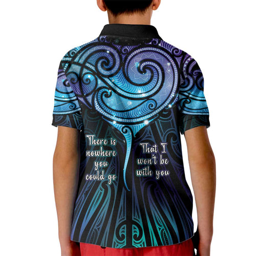 Aotearoa Maori Te Whai Rahi Kid Polo Shirt Tala - Nowhere You Could Go That I Won't Be With You - Aussie Hoodie