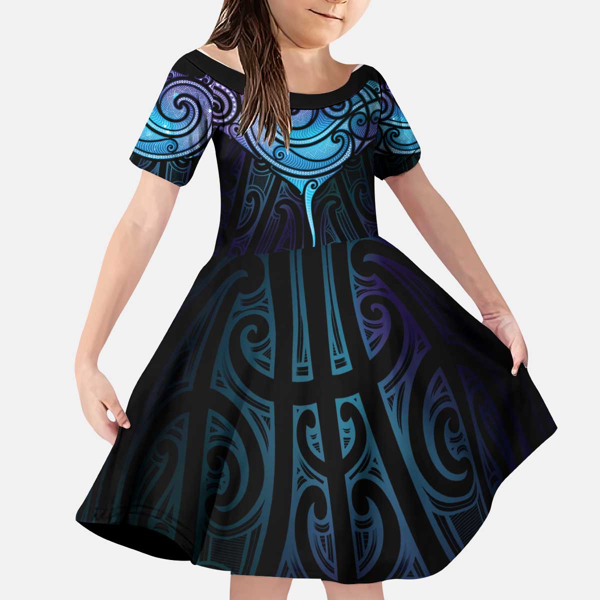 Aotearoa Maori Te Whai Rahi Kid Short Sleeve Dress Tala - Nowhere You Could Go That I Won't Be With You - Aussie Hoodie