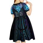 Aotearoa Maori Te Whai Rahi Kid Short Sleeve Dress Tala - Nowhere You Could Go That I Won't Be With You - Aussie Hoodie