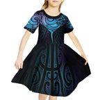 Aotearoa Maori Te Whai Rahi Kid Short Sleeve Dress Tala - Nowhere You Could Go That I Won't Be With You - Aussie Hoodie