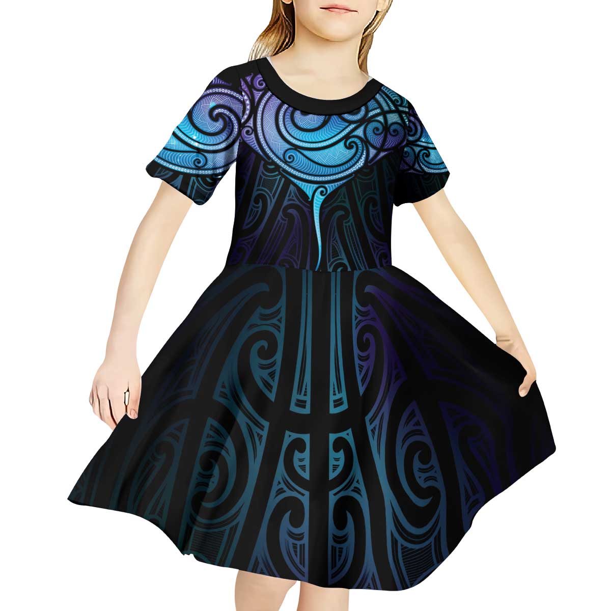 Aotearoa Maori Te Whai Rahi Kid Short Sleeve Dress Tala - Nowhere You Could Go That I Won't Be With You - Aussie Hoodie