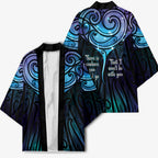 Aotearoa Maori Te Whai Rahi Kimono Tala - Nowhere You Could Go That I Won't Be With You - Aussie Hoodie