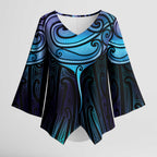Aotearoa Maori Te Whai Rahi Kimono Sleeve Blouse Tala - Nowhere You Could Go That I Won't Be With You - Aussie Hoodie