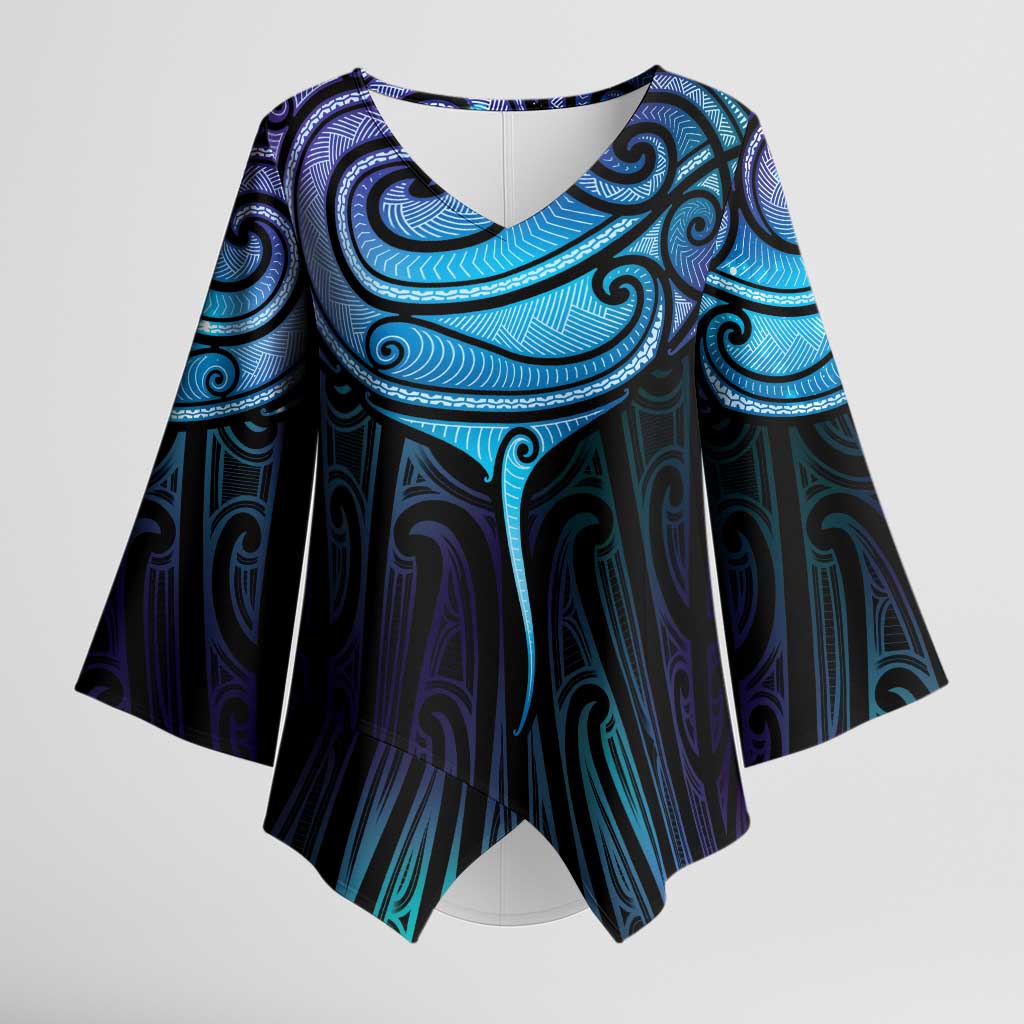Aotearoa Maori Te Whai Rahi Kimono Sleeve Blouse Tala - Nowhere You Could Go That I Won't Be With You - Aussie Hoodie