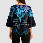 Aotearoa Maori Te Whai Rahi Kimono Sleeve Blouse Tala - Nowhere You Could Go That I Won't Be With You - Aussie Hoodie