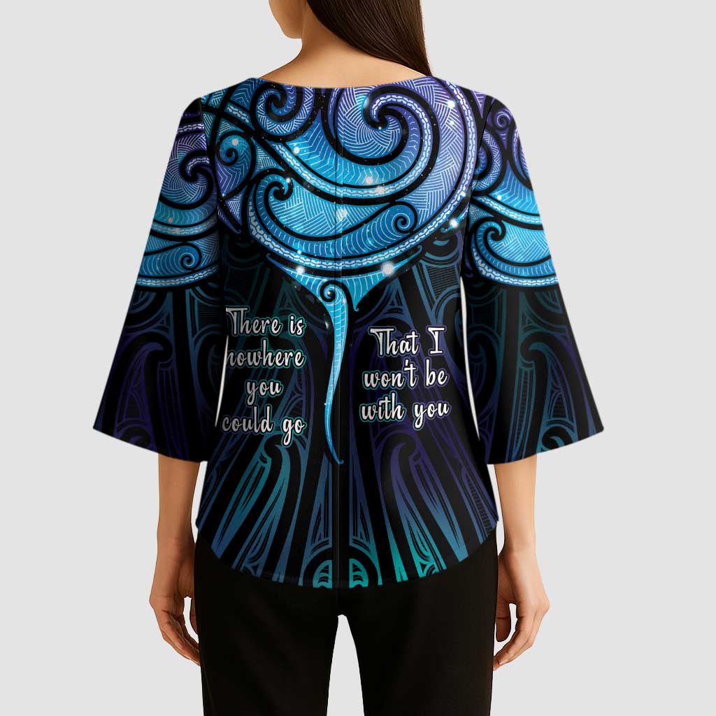 Aotearoa Maori Te Whai Rahi Kimono Sleeve Blouse Tala - Nowhere You Could Go That I Won't Be With You - Aussie Hoodie