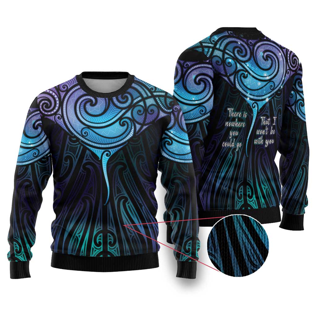 Aotearoa Maori Te Whai Rahi Ugly Christmas Sweater Tala - Nowhere You Could Go That I Won't Be With You - Aussie Hoodie