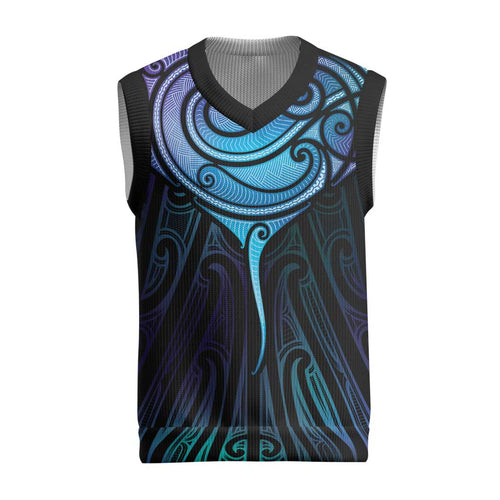 Aotearoa Maori Te Whai Rahi Christmas Knitted V-Neck Vest Tala - Nowhere You Could Go That I Won't Be With You - Aussie Hoodie