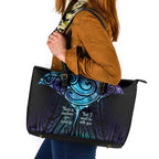Aotearoa Maori Te Whai Rahi Leather Tote Bag Tala - Nowhere You Could Go That I Won't Be With You - Aussie Hoodie