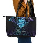 Aotearoa Maori Te Whai Rahi Leather Tote Bag Tala - Nowhere You Could Go That I Won't Be With You - Aussie Hoodie