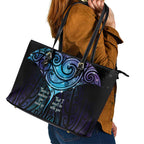 Aotearoa Maori Te Whai Rahi Leather Tote Bag Tala - Nowhere You Could Go That I Won't Be With You - Aussie Hoodie