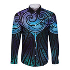 Aotearoa Maori Te Whai Rahi Long Sleeve Button Shirt Tala - Nowhere You Could Go That I Won't Be With You - Aussie Hoodie