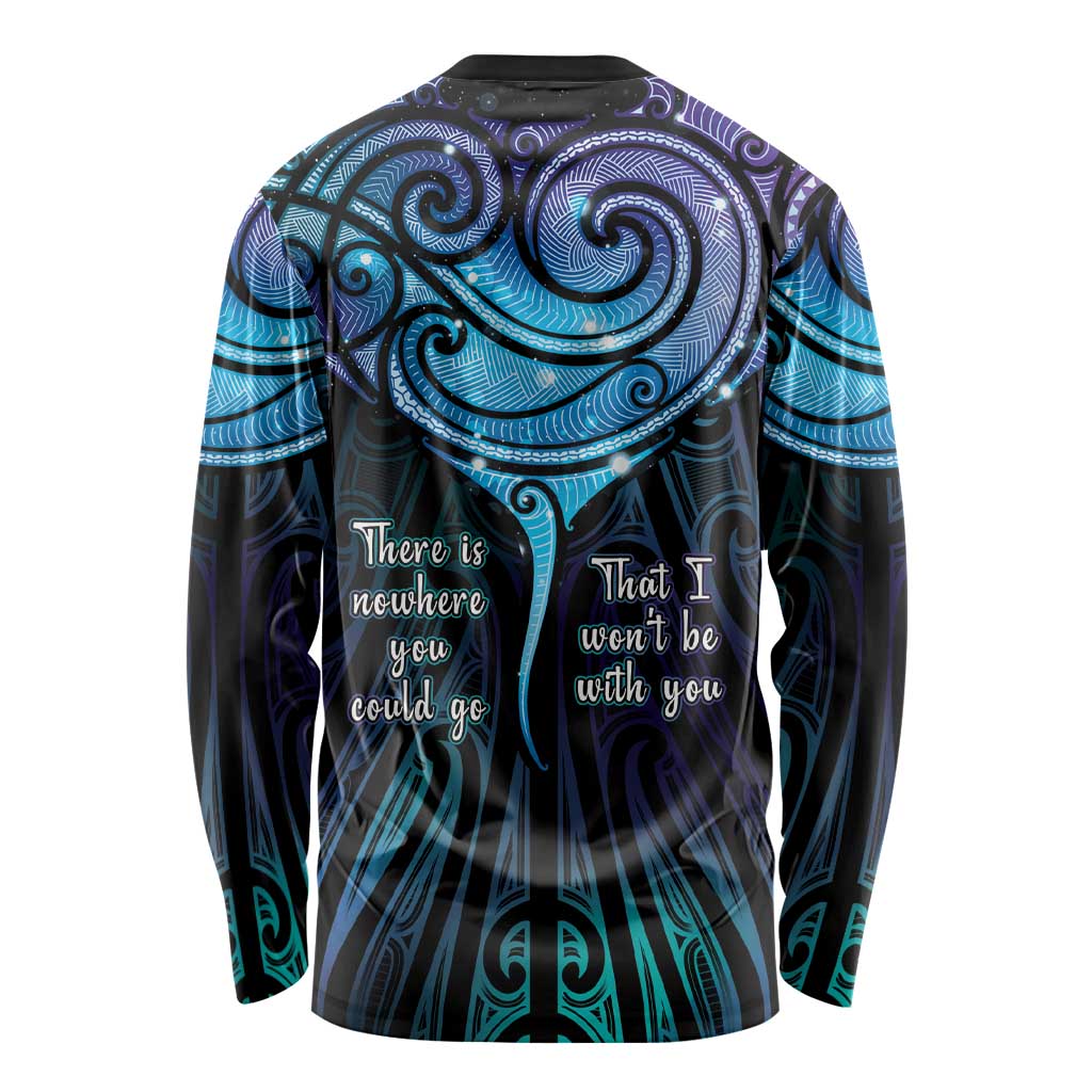 Aotearoa Maori Te Whai Rahi Long Sleeve Shirt Tala - Nowhere You Could Go That I Won't Be With You - Aussie Hoodie