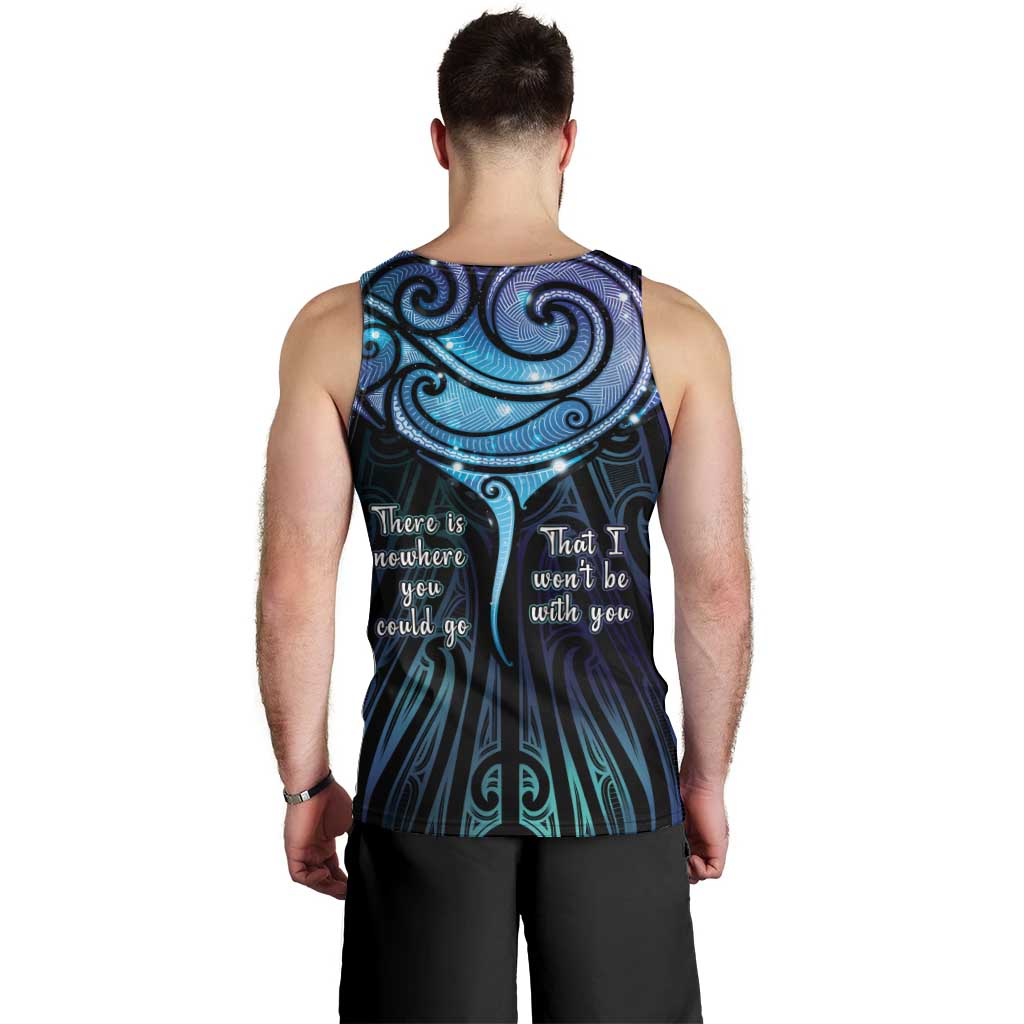 Aotearoa Maori Te Whai Rahi Men Tank Top Tala - Nowhere You Could Go That I Won't Be With You - Aussie Hoodie