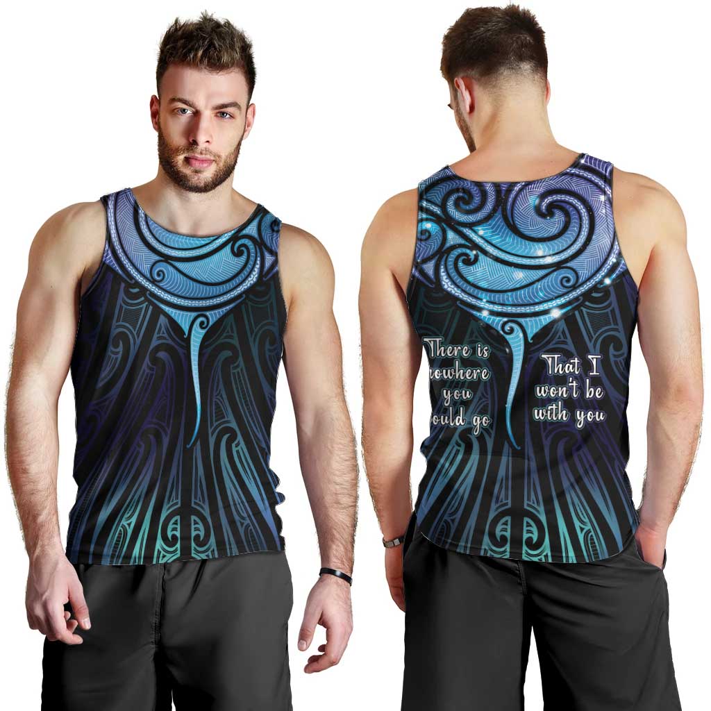 Aotearoa Maori Te Whai Rahi Men Tank Top Tala - Nowhere You Could Go That I Won't Be With You - Aussie Hoodie