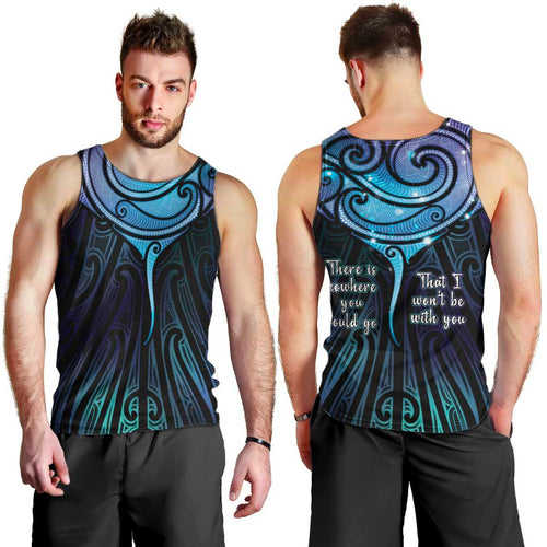 Aotearoa Maori Te Whai Rahi Men Tank Top Tala - Nowhere You Could Go That I Won't Be With You - Aussie Hoodie