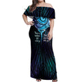 Aotearoa Maori Te Whai Rahi Off Shoulder Maxi Dress Tala - Nowhere You Could Go That I Won't Be With You - Aussie Hoodie