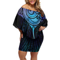Aotearoa Maori Te Whai Rahi Off Shoulder Short Dress Tala - Nowhere You Could Go That I Won't Be With You - Aussie Hoodie
