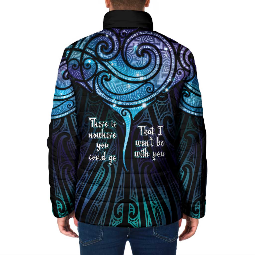 Aotearoa Maori Te Whai Rahi Padded Jacket Tala - Nowhere You Could Go That I Won't Be With You - Aussie Hoodie