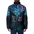 Aotearoa Maori Te Whai Rahi Padded Jacket Tala - Nowhere You Could Go That I Won't Be With You - Aussie Hoodie